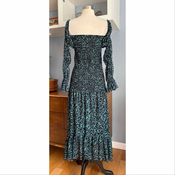 MISA Los Angeles Rashida Smocked Midi Dress - Picture 4 of 12